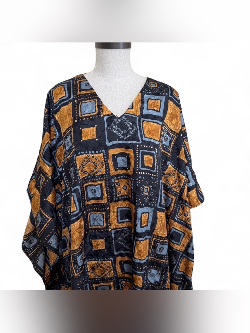 Vintage Sita Geometric Caftan